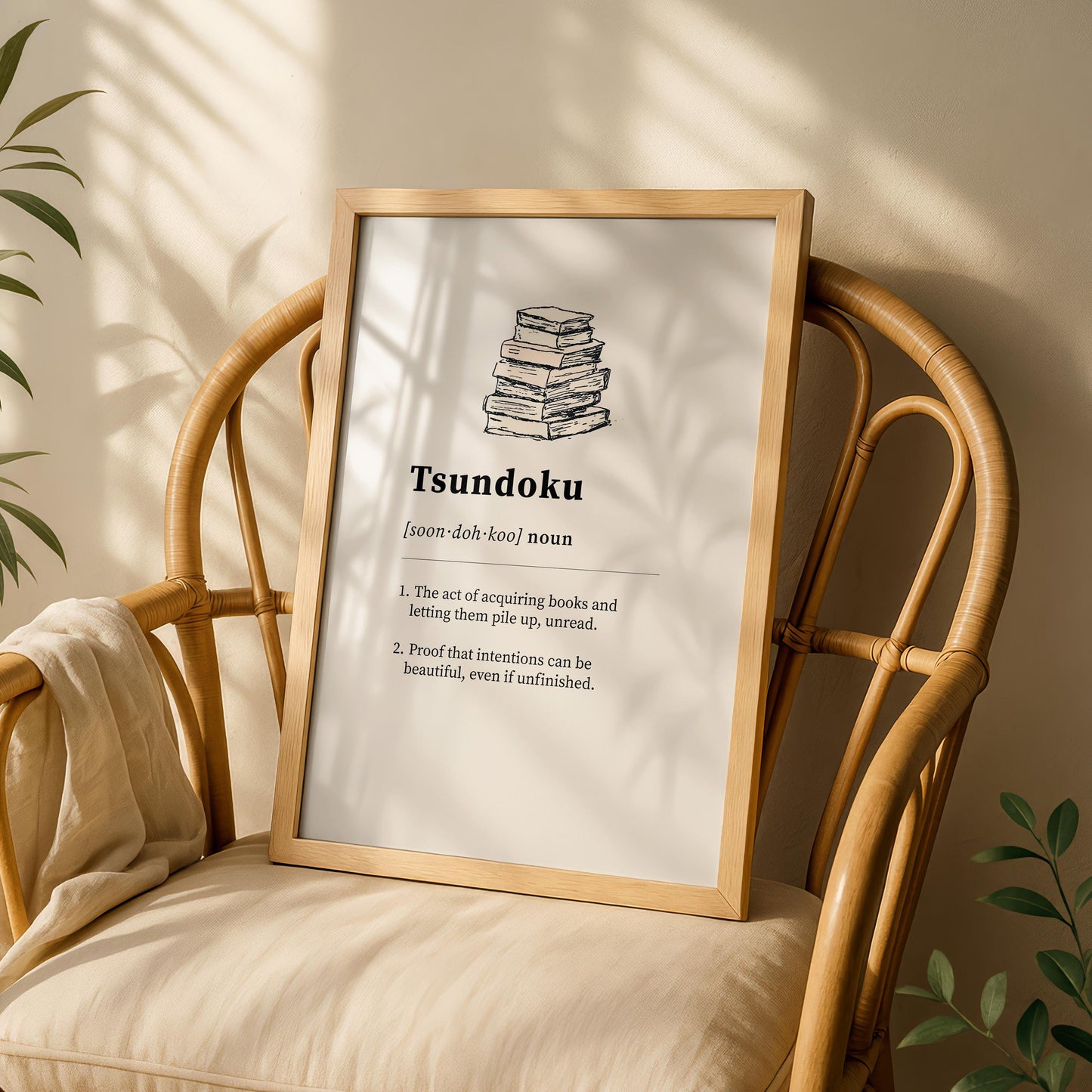 Tsundoku Definition Print