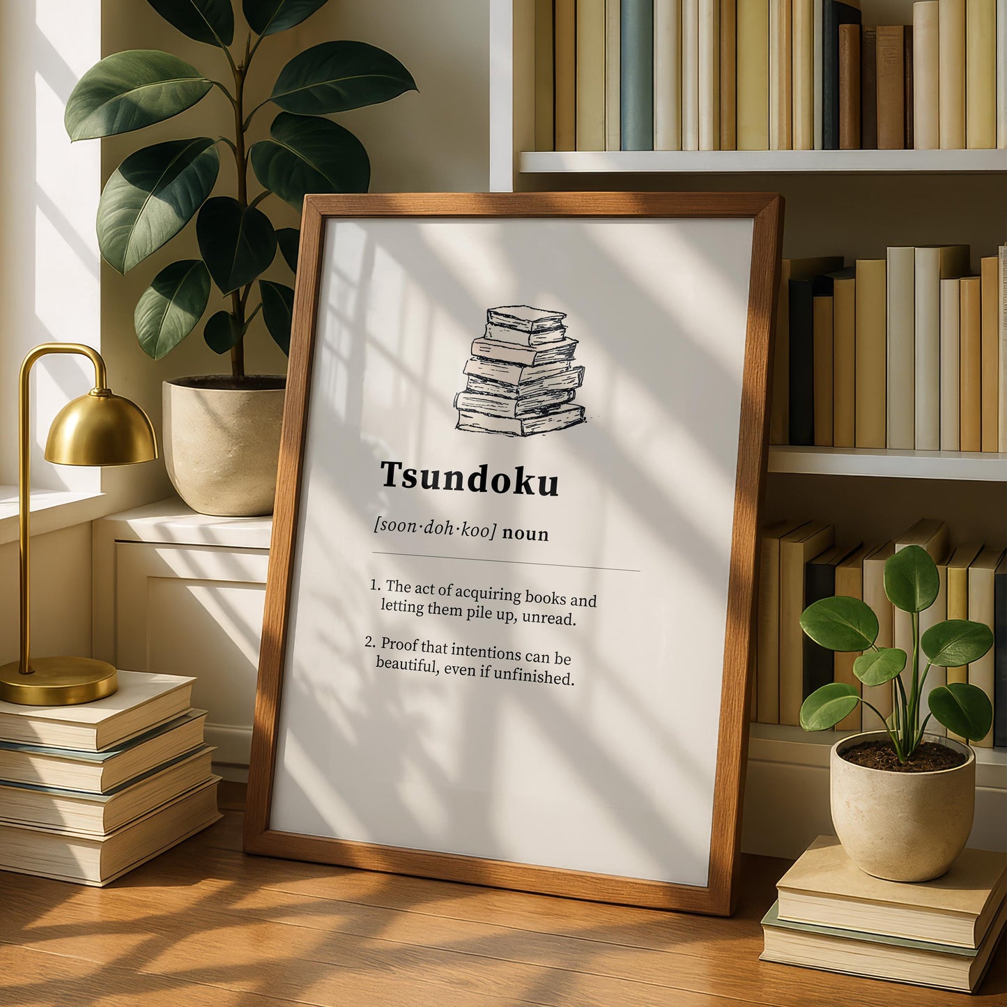 Tsundoku Definition Print