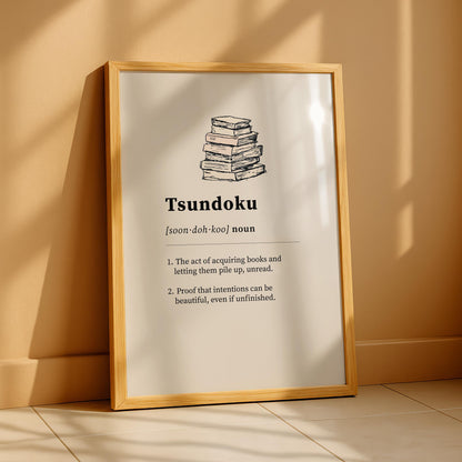 Tsundoku Definition Print