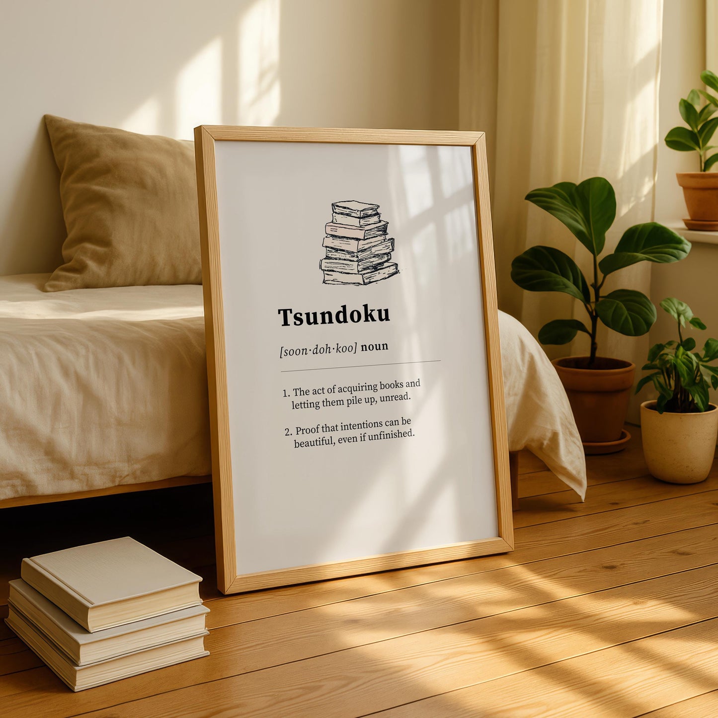 Tsundoku Definition Print