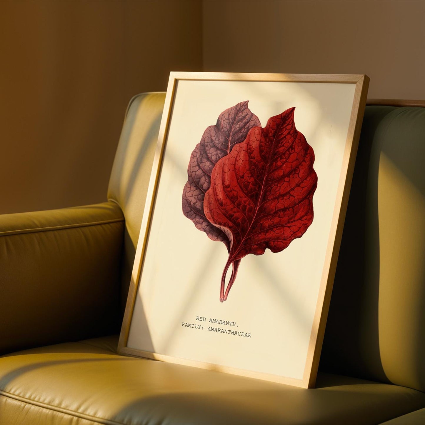 Red Amaranth Botanical Print