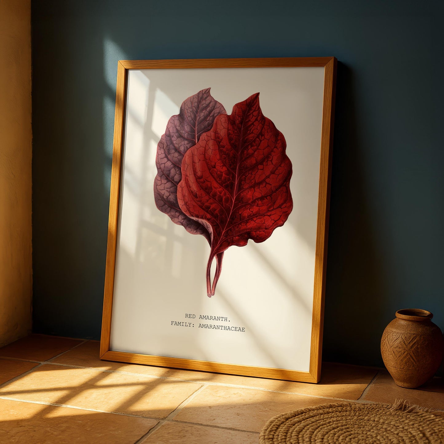 Red Amaranth Botanical Print