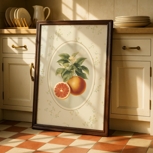Vintage Citrus Print