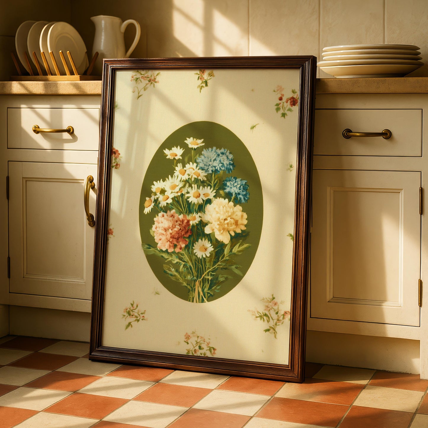 Vintage Floral Bouquet Print