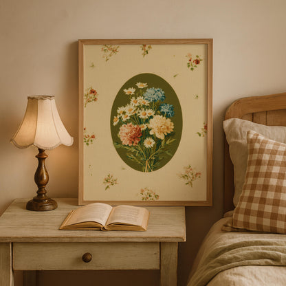 Vintage Floral Bouquet Print