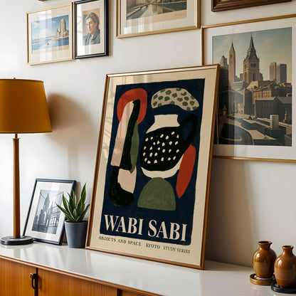 Wabi Sabi Objects Print — Navy