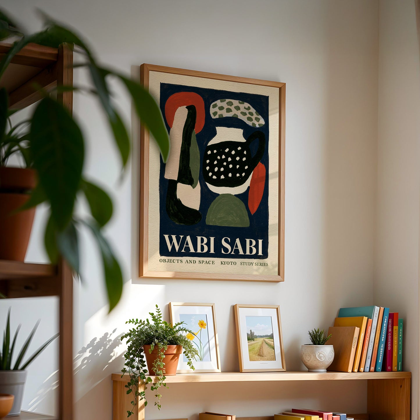 Wabi Sabi Objects Print — Navy