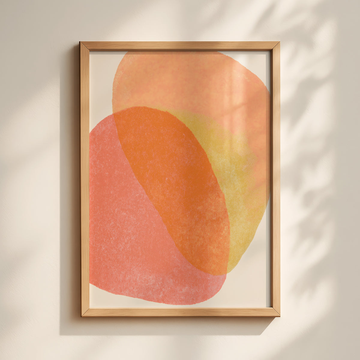 Warm Watercolour Abstract Print