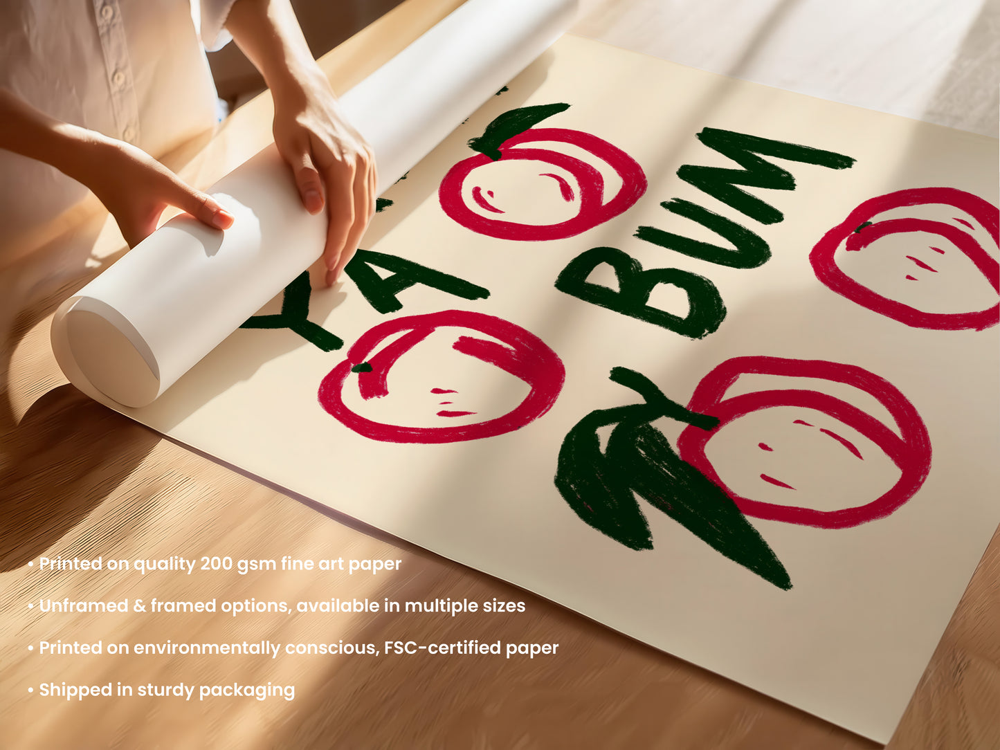 Wash Ya Bum Peach Print