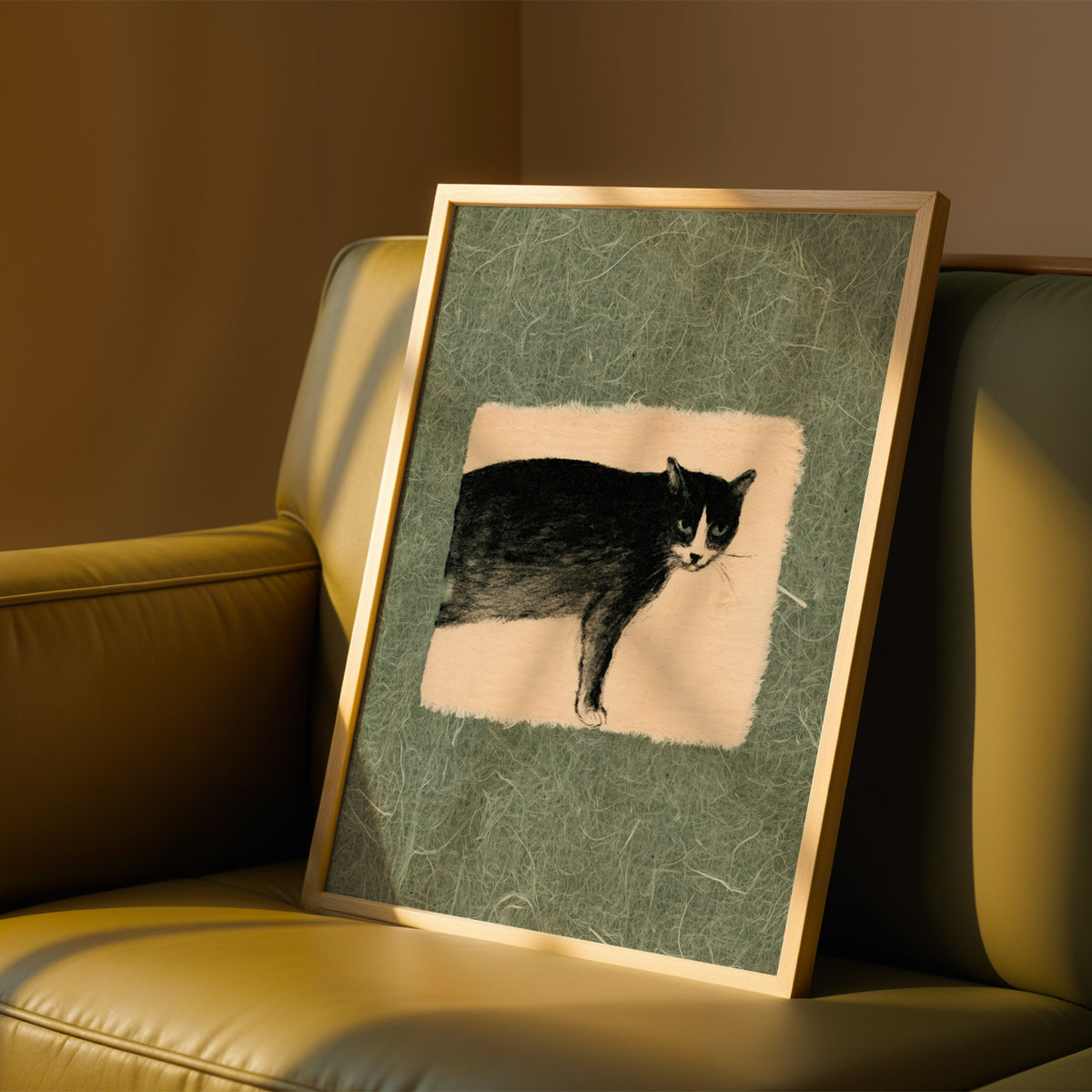 Watchful Tuxedo Cat Print 03 Living Room-media-37.jpg
