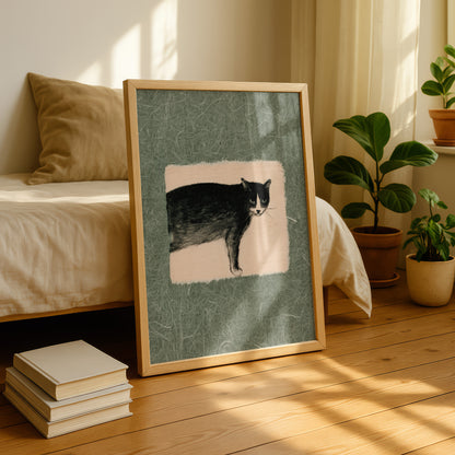 Watchful Tuxedo Cat Print 07 Living Room-media-23.jpg