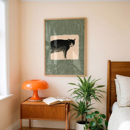 Watchful Tuxedo Cat Print 08 Living Room-media-11.jpg