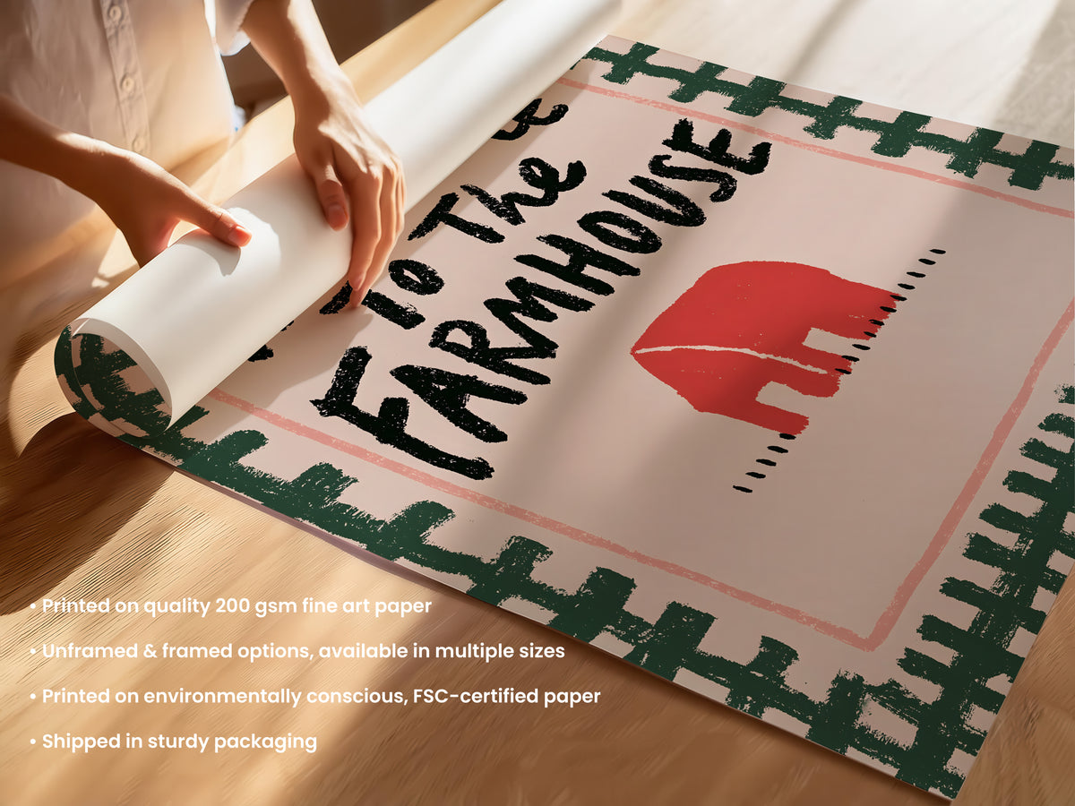 Welcome To The Farmhouse Print