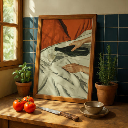 White Wine Pour Print