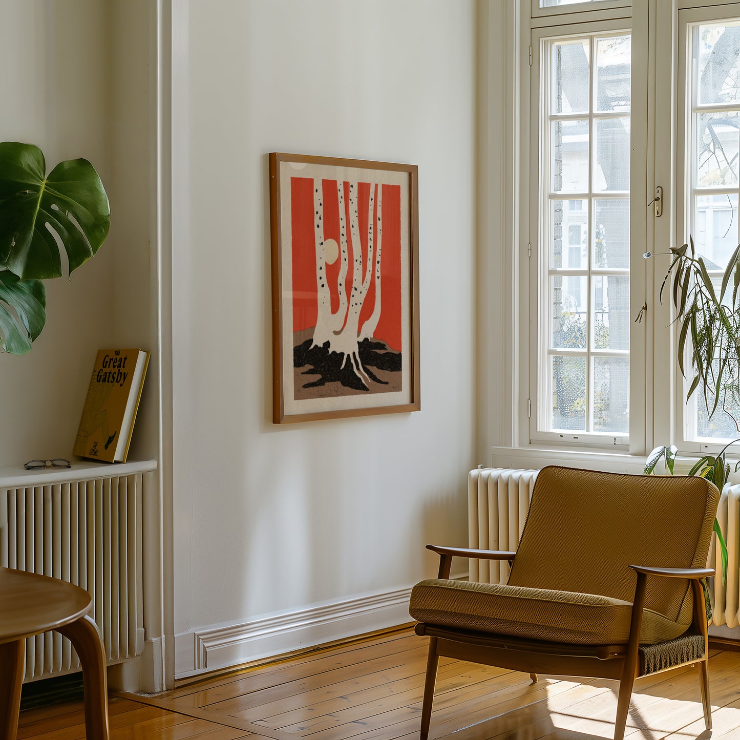 White Birch Trees Print