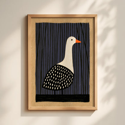 White Goose Print