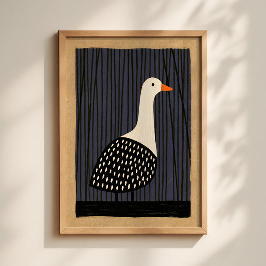 White Goose Print