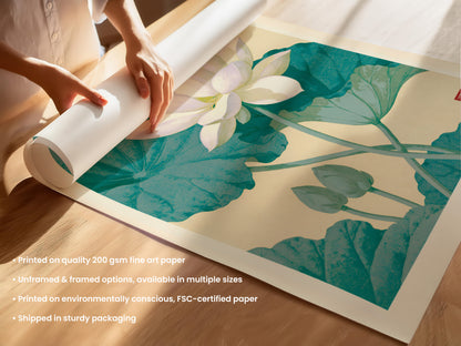 White Lotus Print