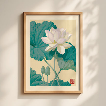 White Lotus Print