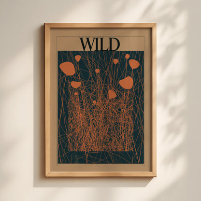 Wild Meadow Orange Print