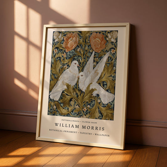 William Morris White Doves Print