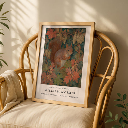William Morris Squirrel Print