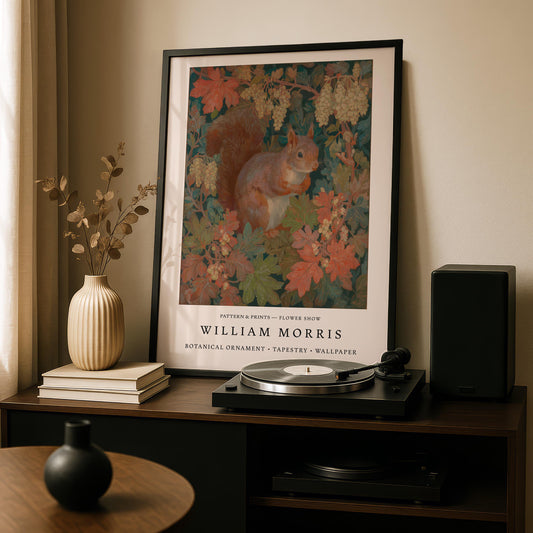 William Morris Squirrel Print
