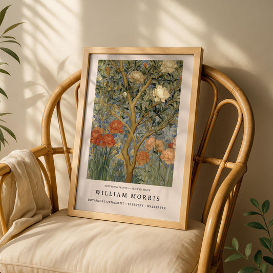 William Morris Autumn Peony Tree Print