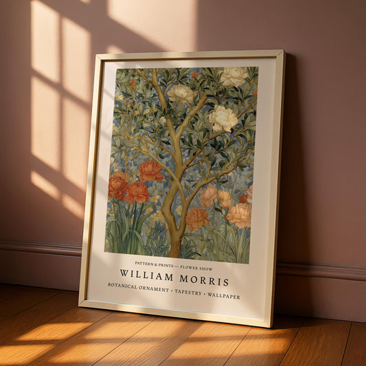 William Morris Autumn Peony Tree Print