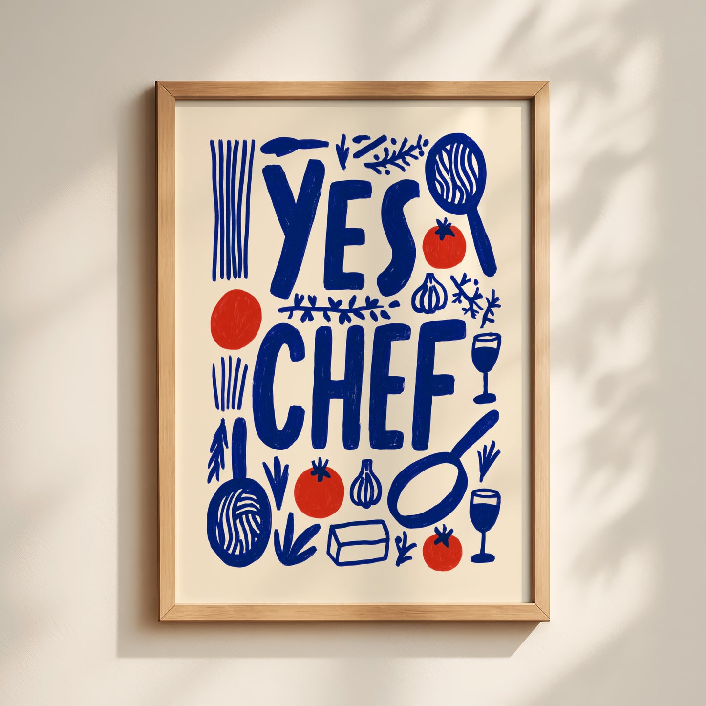 Yes Chef Kitchen Print