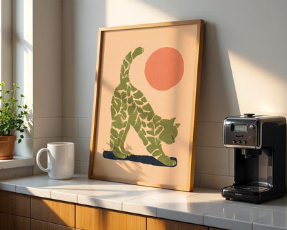 Yoga Cat Print