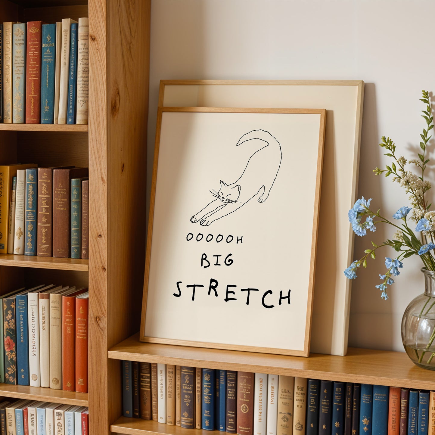 Cat "Big Stretch" Print