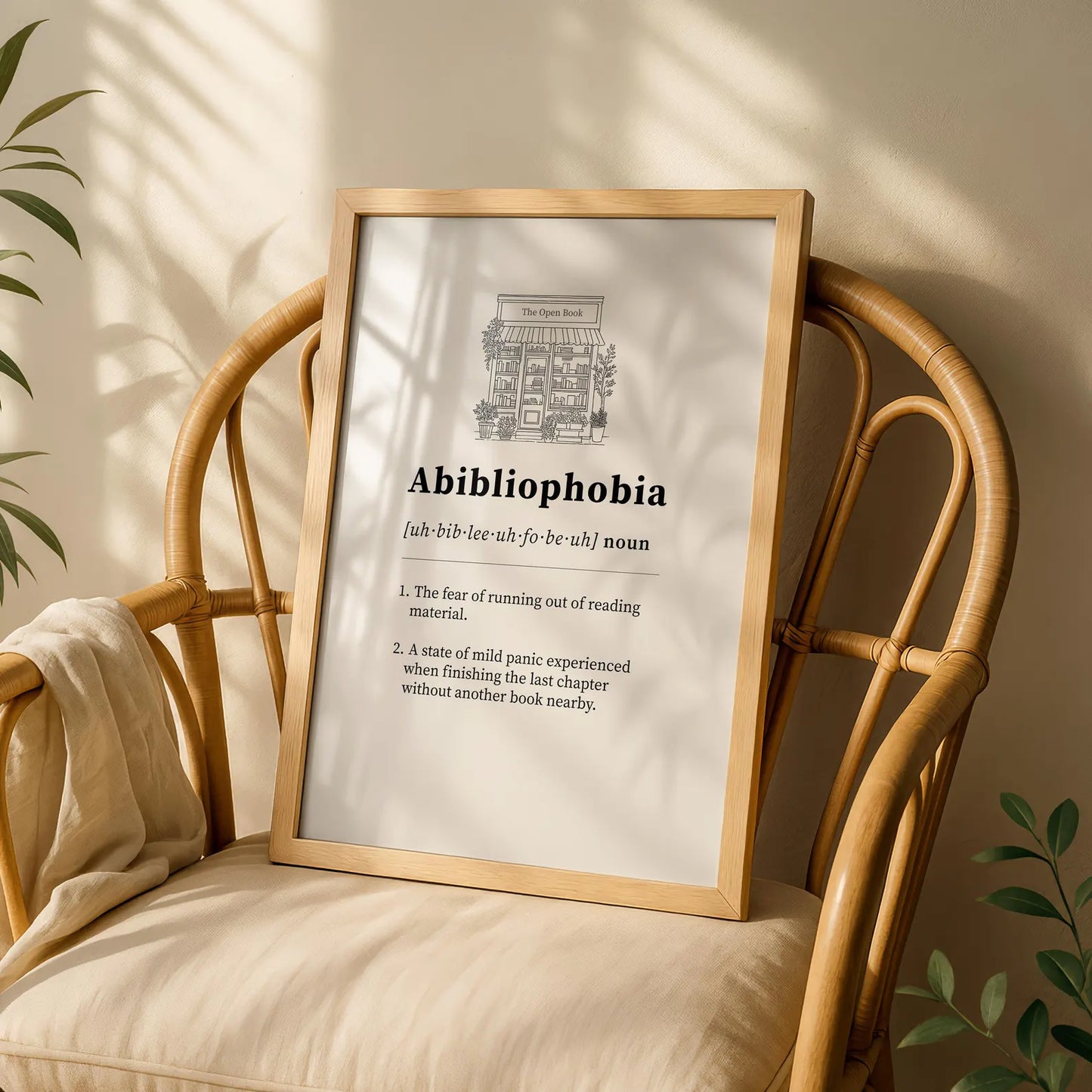 Abibliophobia Definition Print