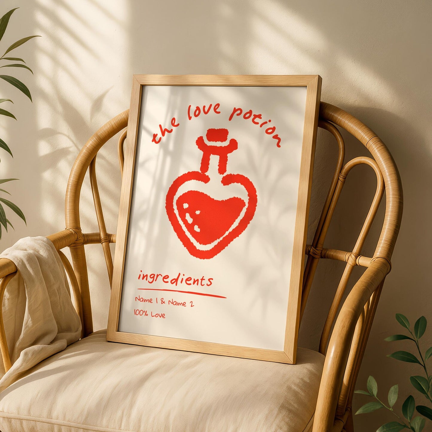 Personalised Love Potion Print
