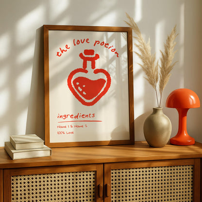 Personalised Love Potion Print