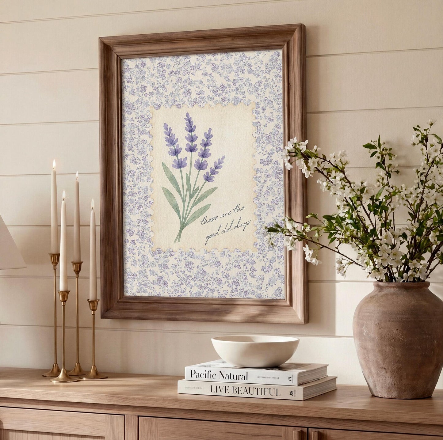 Lavender Cottagecore Print