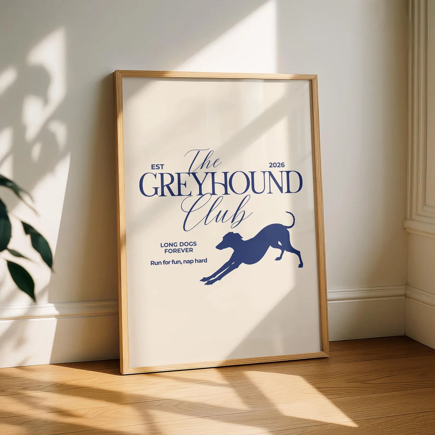 The Greyhound Club Typography Print