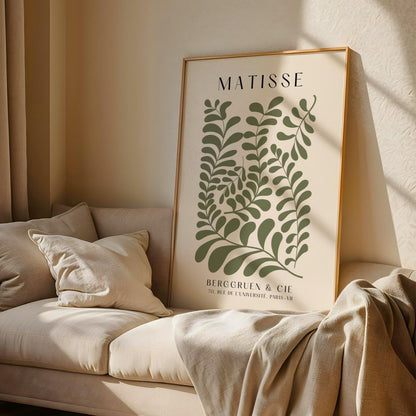 Sage Green Matisse Botanical Print