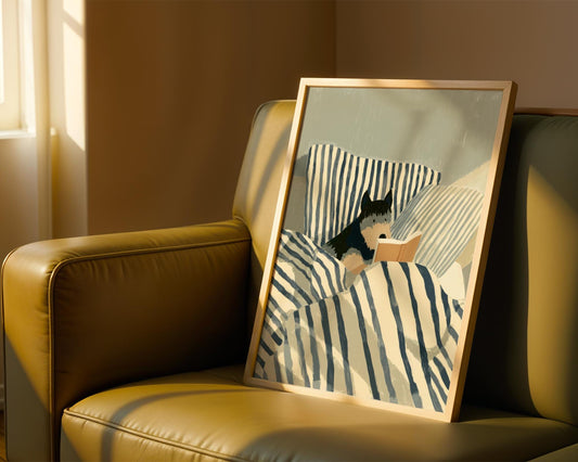 Scottie Reading Print