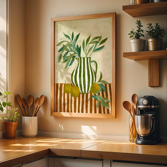 Mediterranean Lemon Kitchen Print