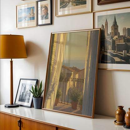 Mediterranean Balcony View Print