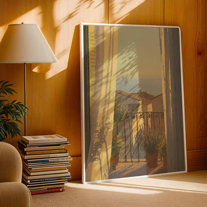 Mediterranean Balcony View Print