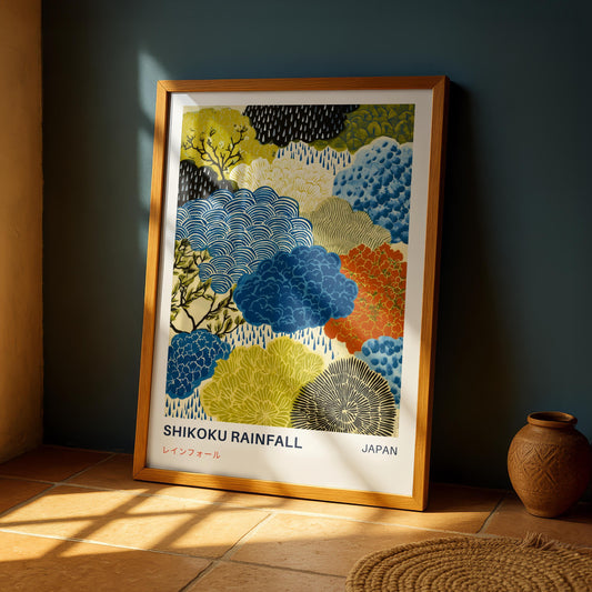 Shikoku Rainfall Print