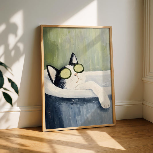 Black Cat Spa Print