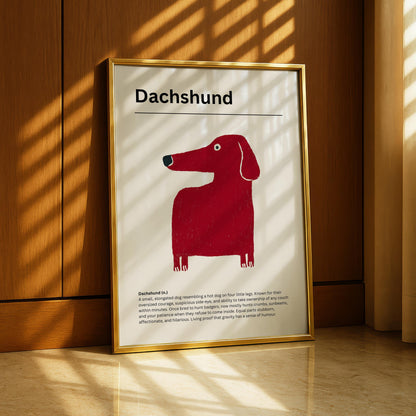 Dachshund Definition Print