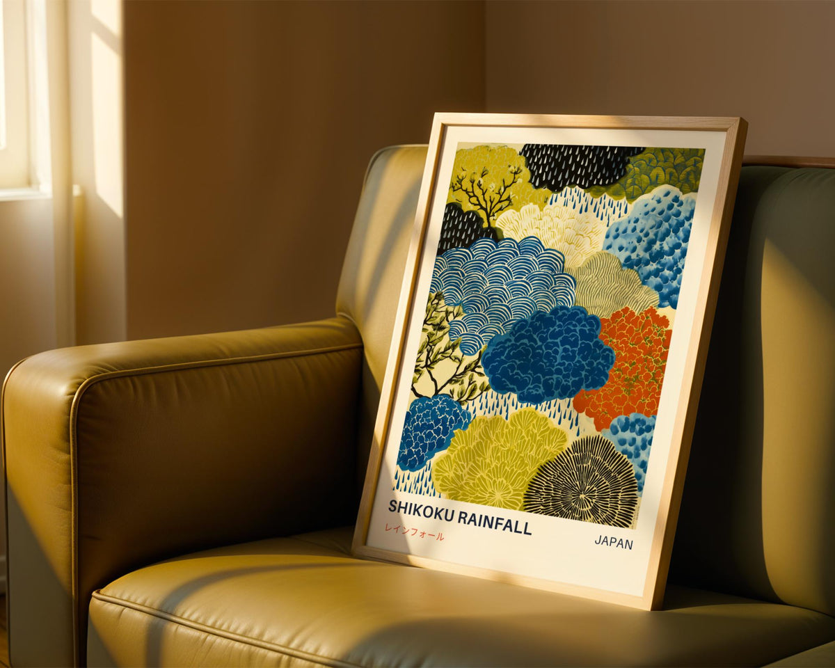 Shikoku Rainfall Print