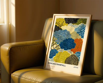 Shikoku Rainfall Print