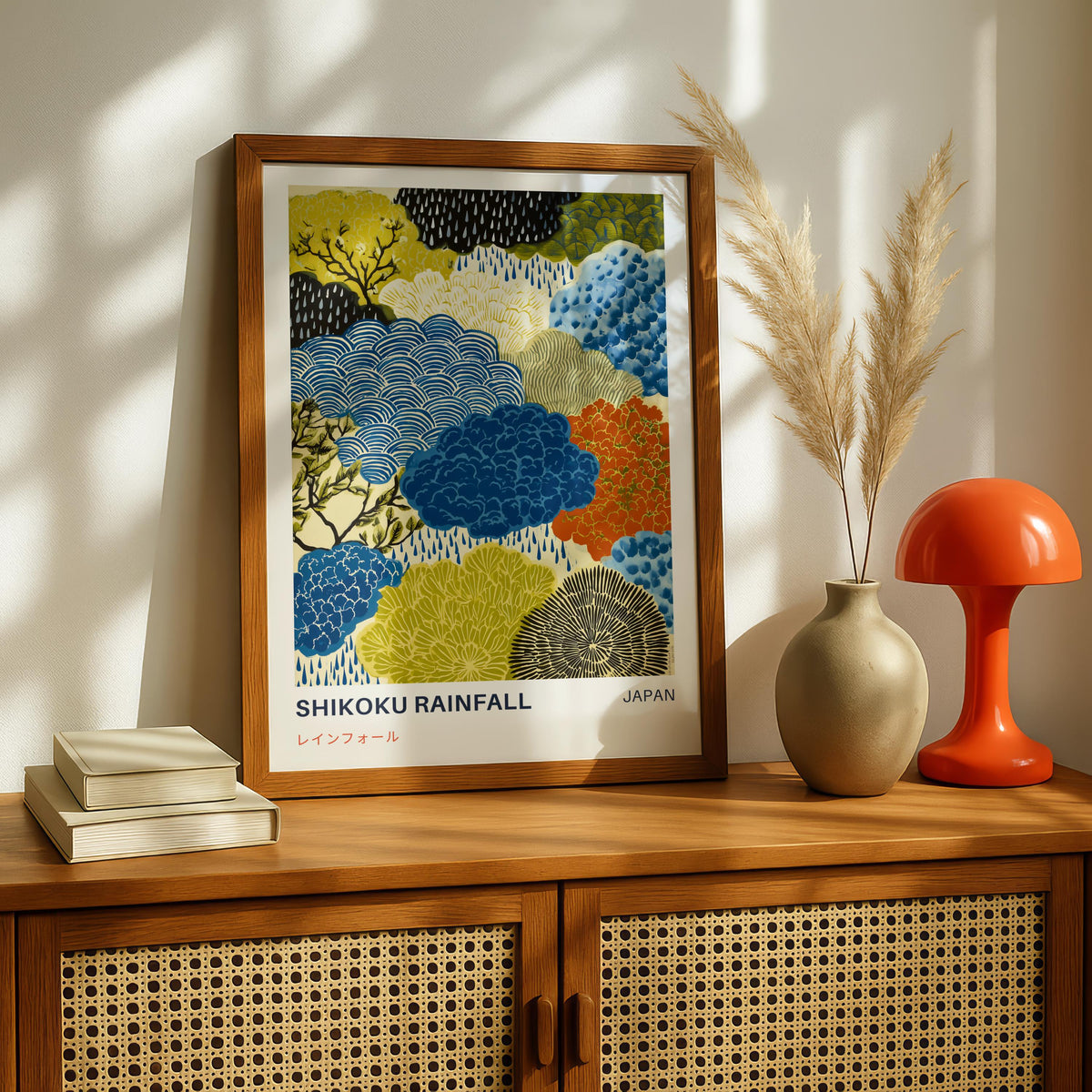 Shikoku Rainfall Print