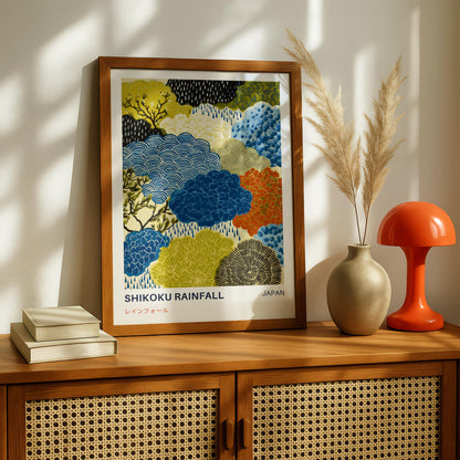 Shikoku Rainfall Print
