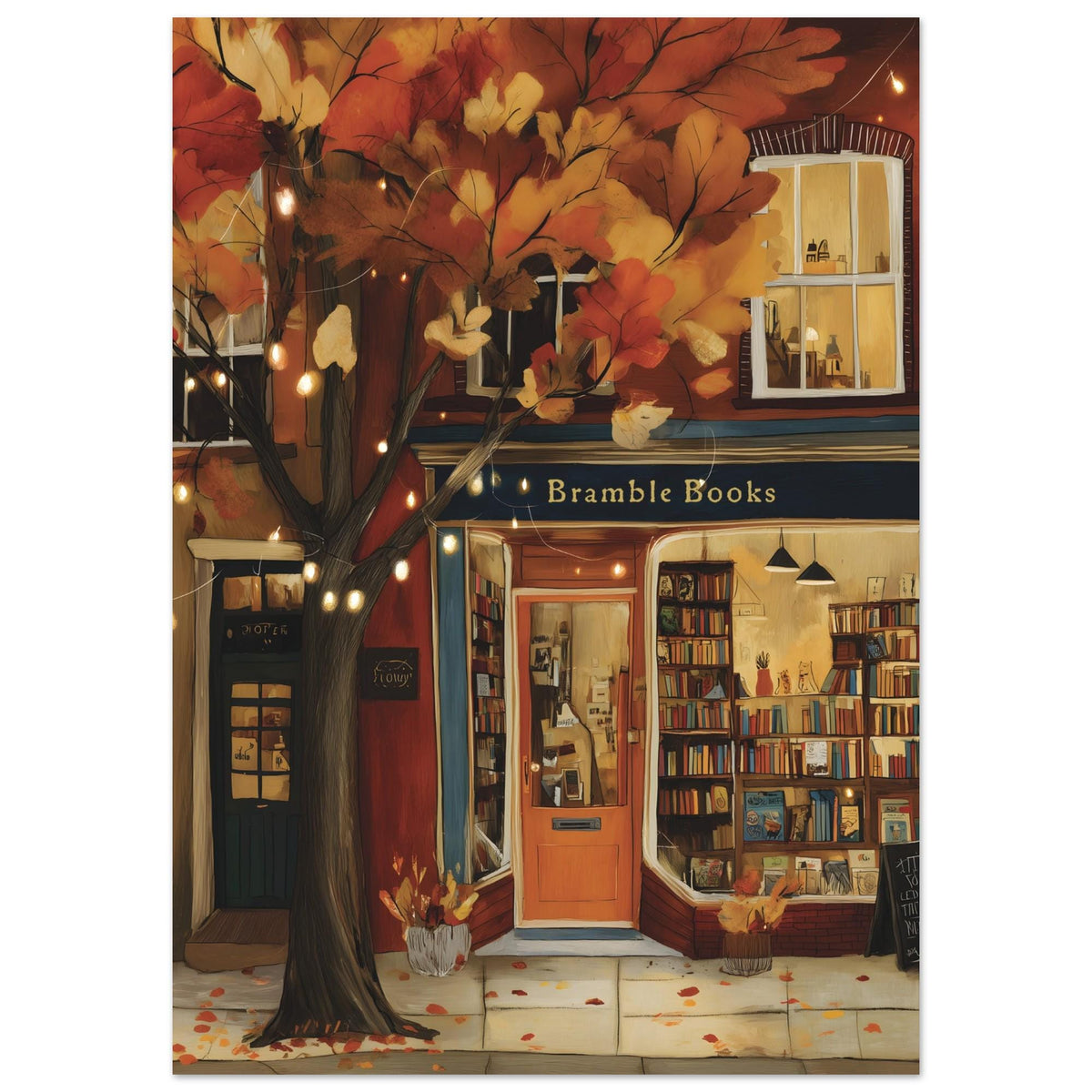 Autumn Bookstore Print